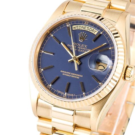 rolex day date 36 blue|Rolex presidential day date 36mm.